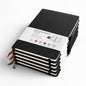 A5 Hardcover Notebooks with Ribbon Bookmarks, Black, Lined Pages, Pack of 5 - Sub Urban Decor