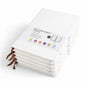 A5 Hardcover Notebooks with Ribbon Bookmarks, White, Lined Pages, Pack of 5 - Sub Urban Decor