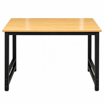 Wooden Desk with Black Metal Frame 100cm | Sub Urban Decor
