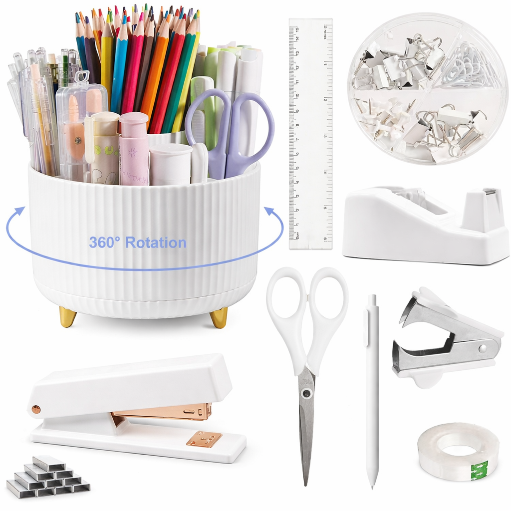 All You Need Stationary Set with Rotating Organizer - Sub Urban Decor
