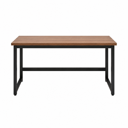 Student Desk Computer Workstation Black with Brown Top - Stylish Home Office Desk - Sub Urban Decor