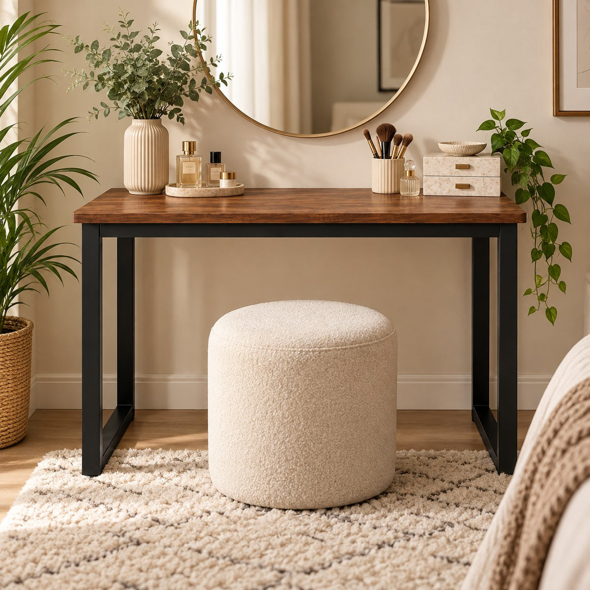 Small Black Desk 100cm for Home Office & Study | Sub Urban Decor