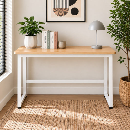 Student Desk Computer Workstation White - Stylish Home Office Desk 120cm