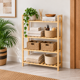 Bamboo Shelving Unit - 100cm height
