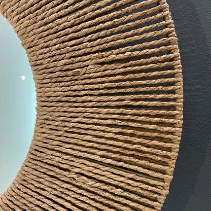 Hand Crafted String Framed Home Decor Mirror - 60cm Diameter