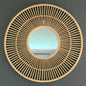 Boho Rattan Mirror - 60cm Diameter