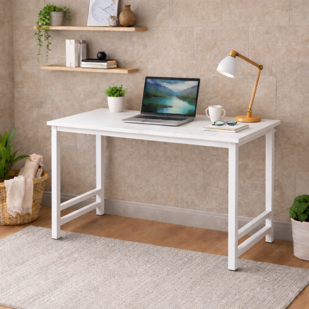 Home Office Student Desk Computer Workstation White - Sub Urban Decor