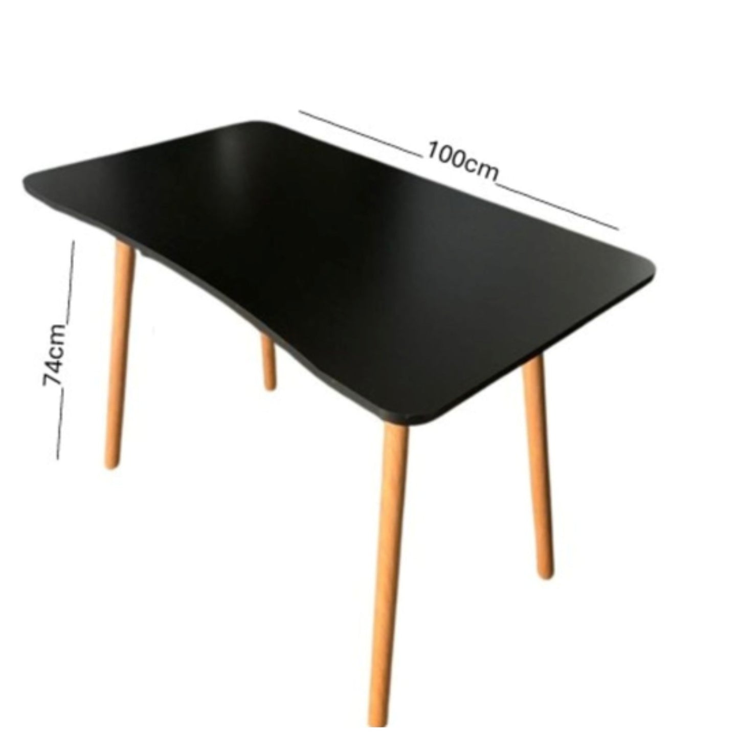 Student Desk Workstation contrast Top Black