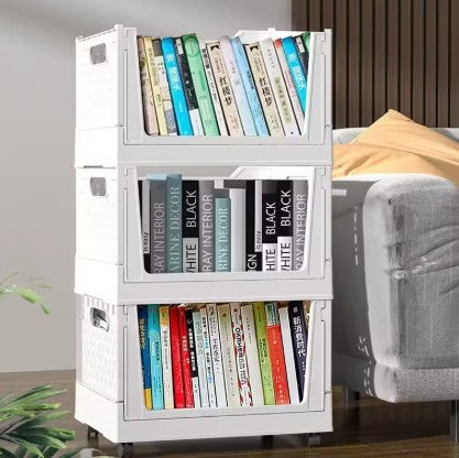 Set of 3 Collapsible Storage Boxes on Wheels